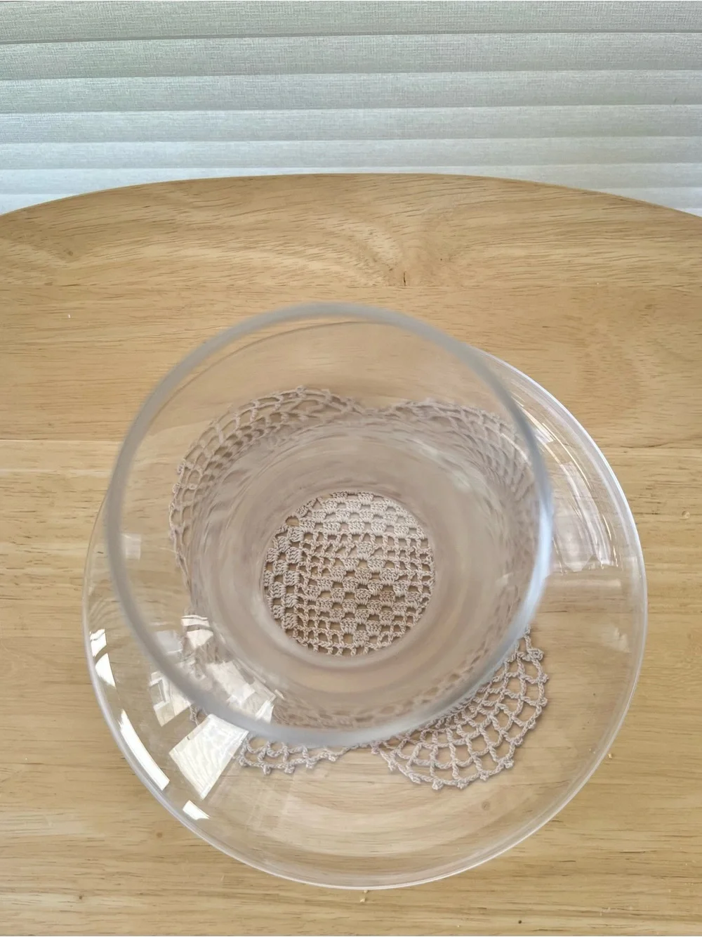 Clear Glass Wine Decanter - Wide Base